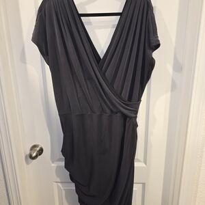 Express Charcoal Asymmetrical Women's Dress